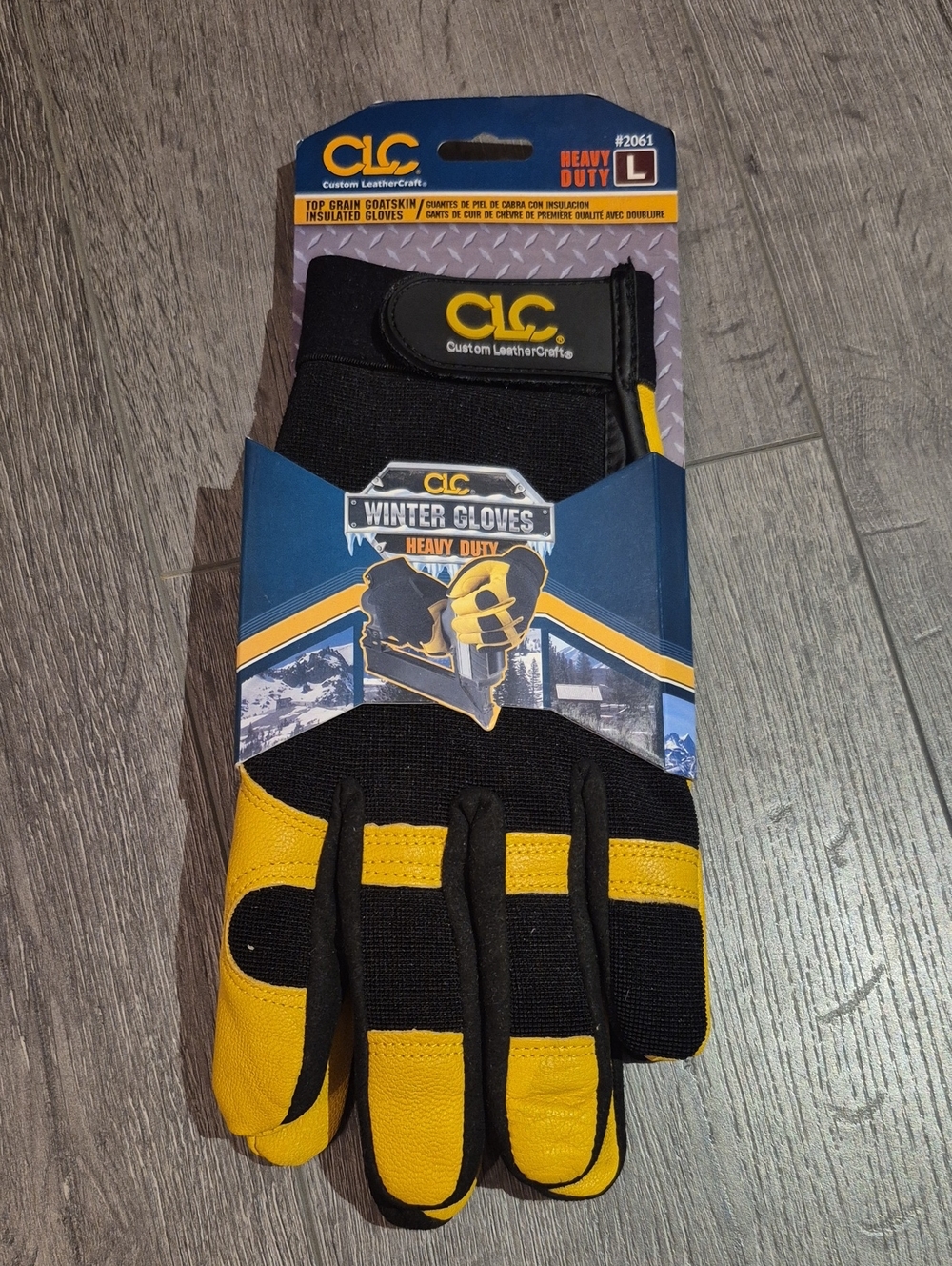Heavy Duty Men's Winter Work Gloves - CLC Top Grain GoatSkin Insulated Gloves